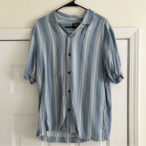 Striped Blue Men's Resort Shirt